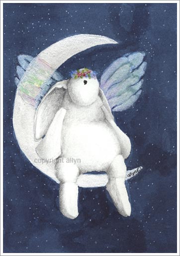 Angel Mimi on moon